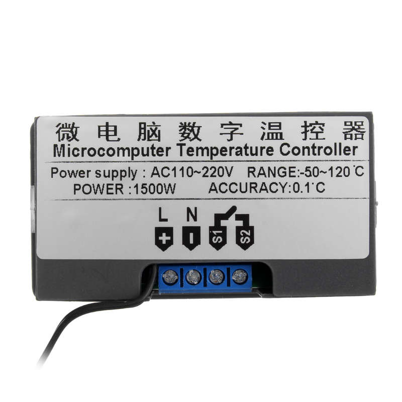 -50~120  LCD Digital Thermometer Temperature Sensor For Home Thermal Regulator Controller AC110-220V