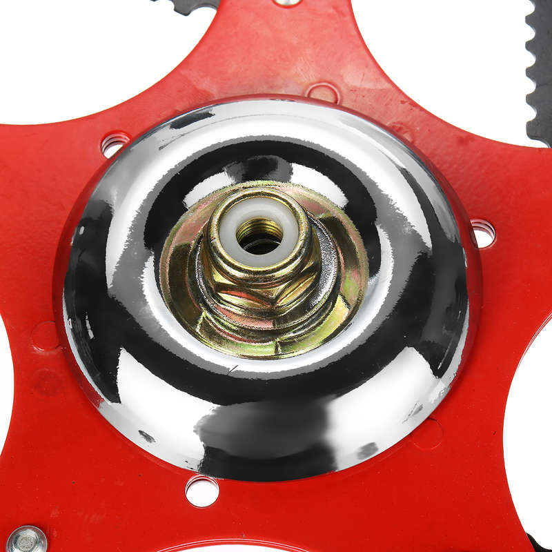 5 Steel Blades Razor Grass Trimmer Head 65Mn Lawn Mower Grass Cutter Brush Cutter Set (Size A)