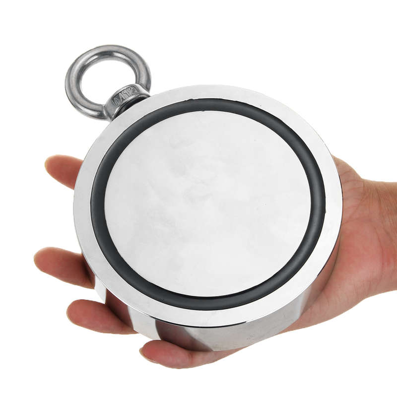 Double Side 160-1500KG Neodymium Fishing Salvage Recovery Magnet For Detectin (Diameter (160kg)48mm)