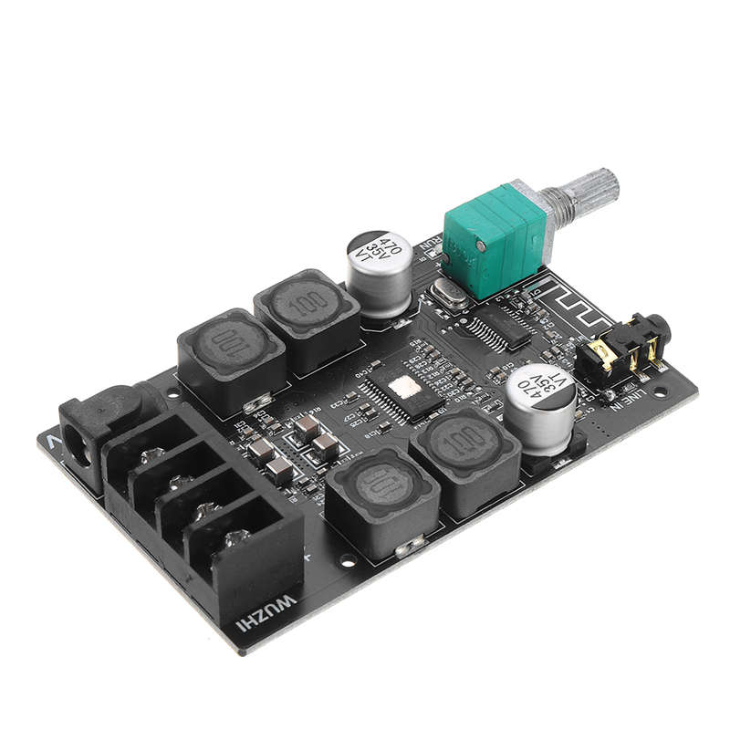 502C HIFI 2x50W TPA3116 AUX+ bluetooth 5.0 HIFI High Power Digital Amplifier (Version without shell)