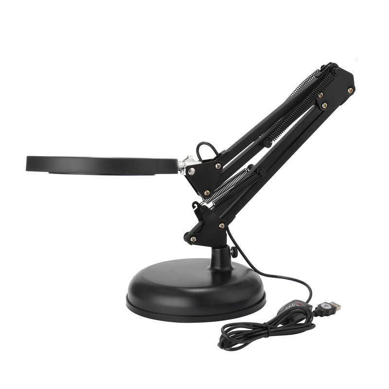 Magnifier Lamp Desktop LED Magnifier Lamp Nail Salon 5X Magnifying Lam