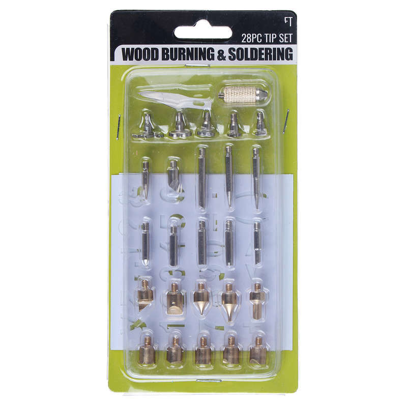 42Pcs 60W Wood Burning Pen Tool Soldering Stencil Iron Craft LCD Pyrography