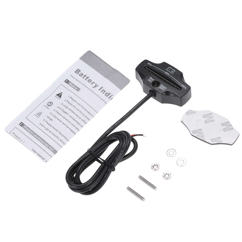 12/24V LED Lead Acid Storage Battery Tester Battery Indicator Gauge Battery Level Monitor