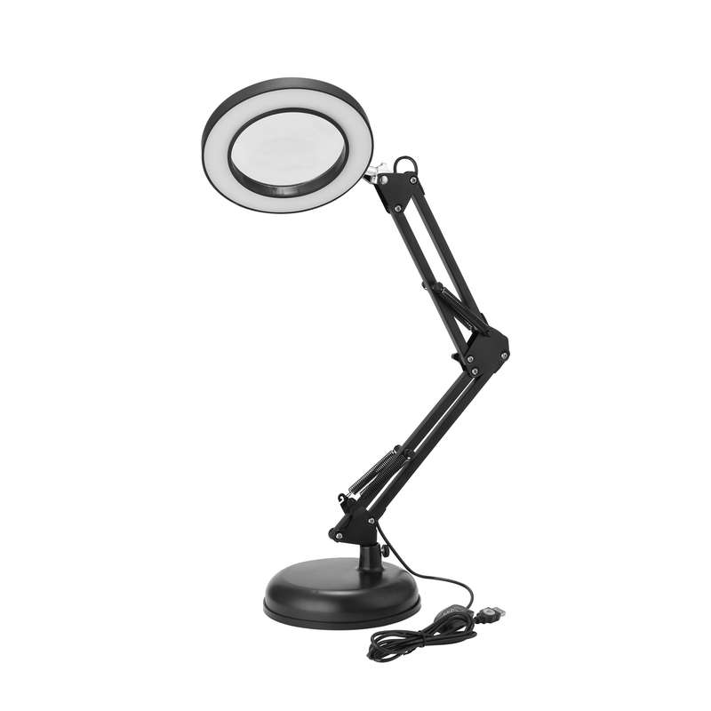 Magnifier Lamp Desktop LED Magnifier Lamp Nail Salon 5X Magnifying Lam