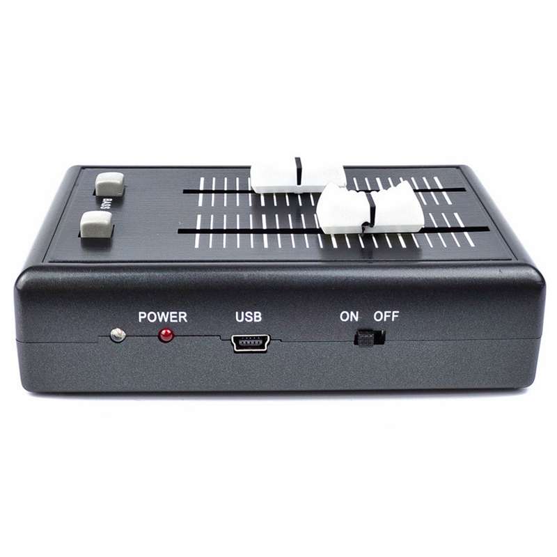 COKYIS K1000 Audio Sound Mixer Mini Pocket Mixer Mini Mobile Phone Mixer (Color&Plug White&US Plug)