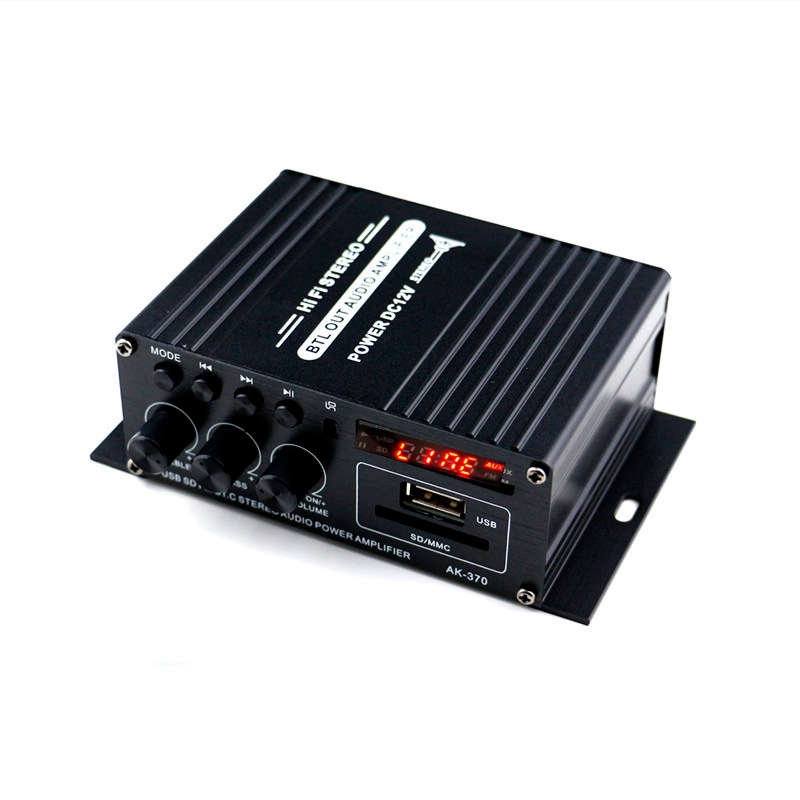 AK370 400W DC 12V / AC 220V Remote Control bluetooth HiFi Home car Stereo Amplifier Music Receiver F