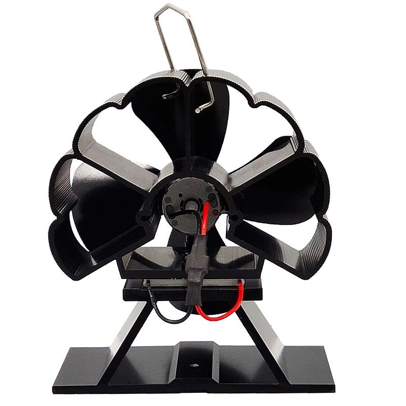 4 Blade Stove Fan 160-210CFM 1300RPM Heat Powered Stove Fan for Wood Log Burner Firep (Color Bronze)