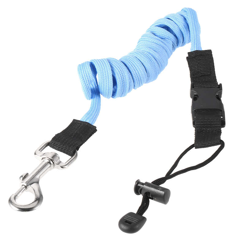 Elastic Kayak Canoe Paddle Leash with Metal Hook Surfboard Surfing Rope Safety Rowing Boats Lanyard