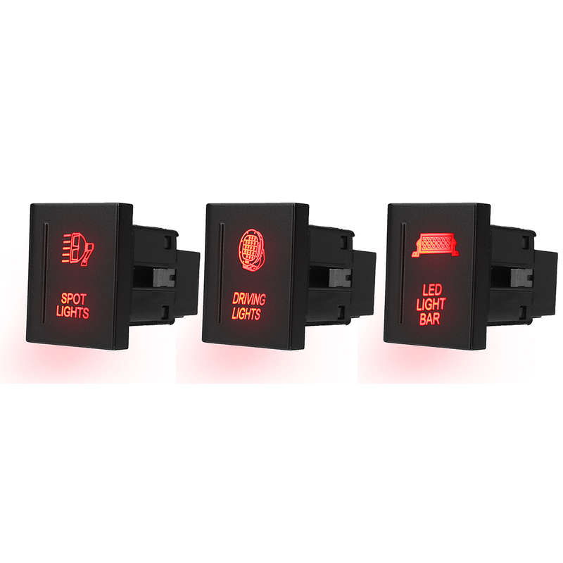 For VW Amarok Amrok Pickup LEFT Push Button Switch Red Spot/Driving Light LED