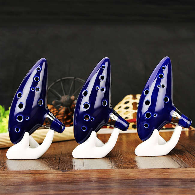 12 hole ocarina ceramic alto c tone legend of zelda ocarina color box