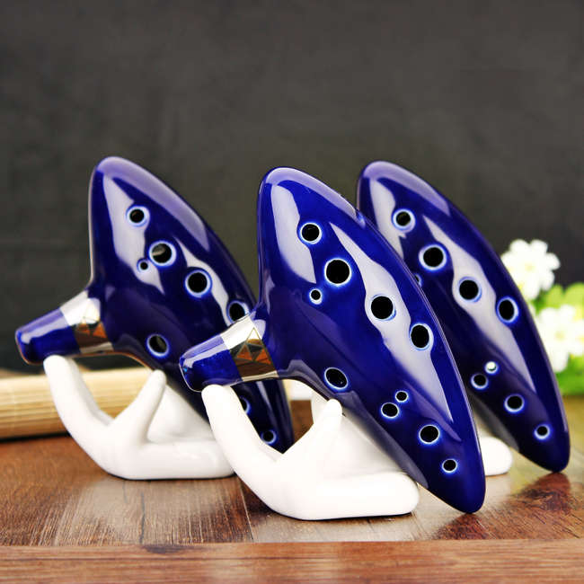 12 hole ocarina ceramic alto c tone legend of zelda ocarina color box