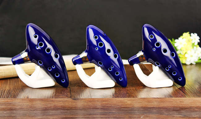 12 hole ocarina ceramic alto c tone legend of zelda ocarina color box