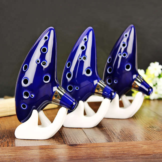12 hole ocarina ceramic alto c tone legend of zelda ocarina color box