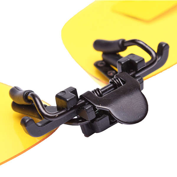 New Clip-on Flip Up Sun Glassess Night Vision Glasses Lens