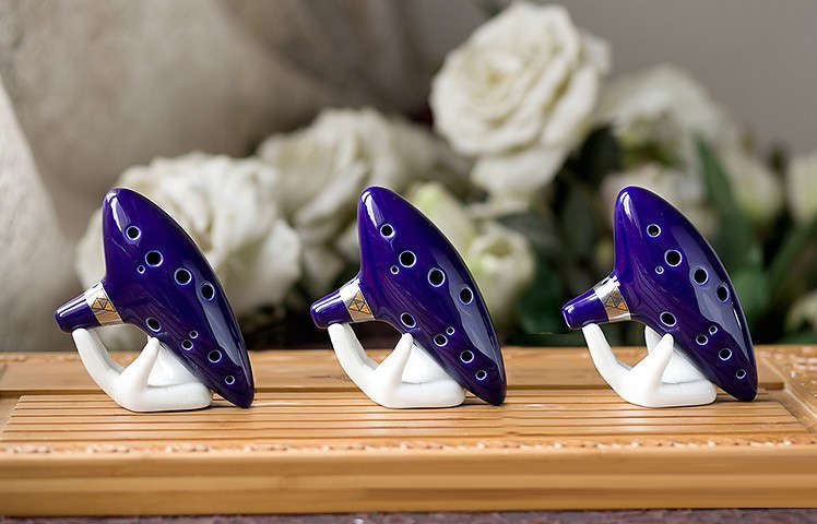 12 hole ocarina ceramic alto c tone legend of zelda ocarina color box