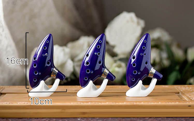 12 hole ocarina ceramic alto c tone legend of zelda ocarina color box