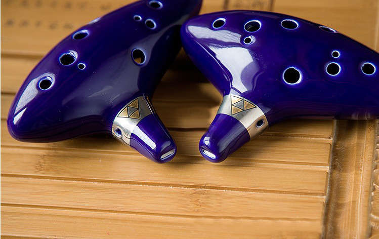 12 hole ocarina ceramic alto c tone legend of zelda ocarina color box