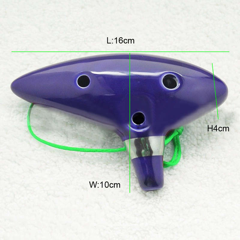 12 hole ocarina ceramic alto c tone legend of zelda ocarina color box