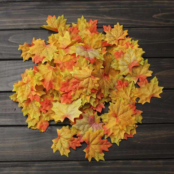 artificial maple leaves