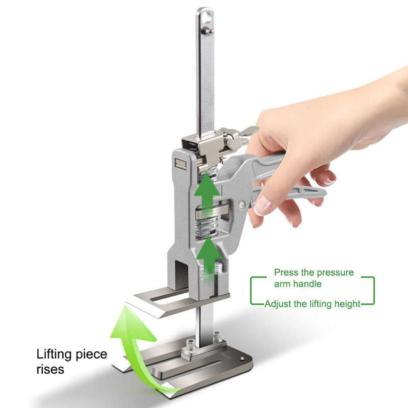 2PCS 12 Inch Heavy-Duty Labor Saving Handle Arm Jack Versatile Drywall Lift Wall Tile Locator and Wo