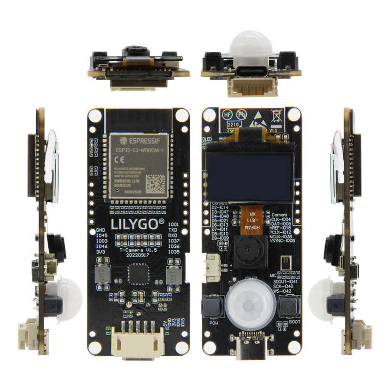 LILYGO T-Camera-S3 ESP32-S3 Development Board 2MP HD Camera 0.96 inch OLED 16MB Flash WiFi bluetooth
