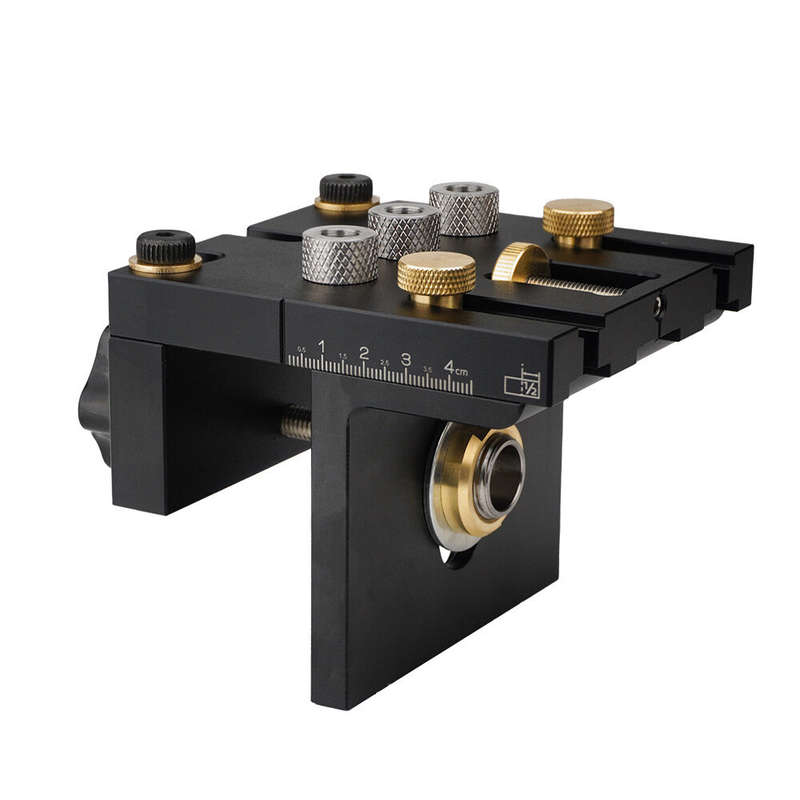 Ganwei Woodworking 3 In 1 Dowelling Jig Kit Adjustable Pocket Hole Jig 6/8/10/15mm Drilling Guide Te