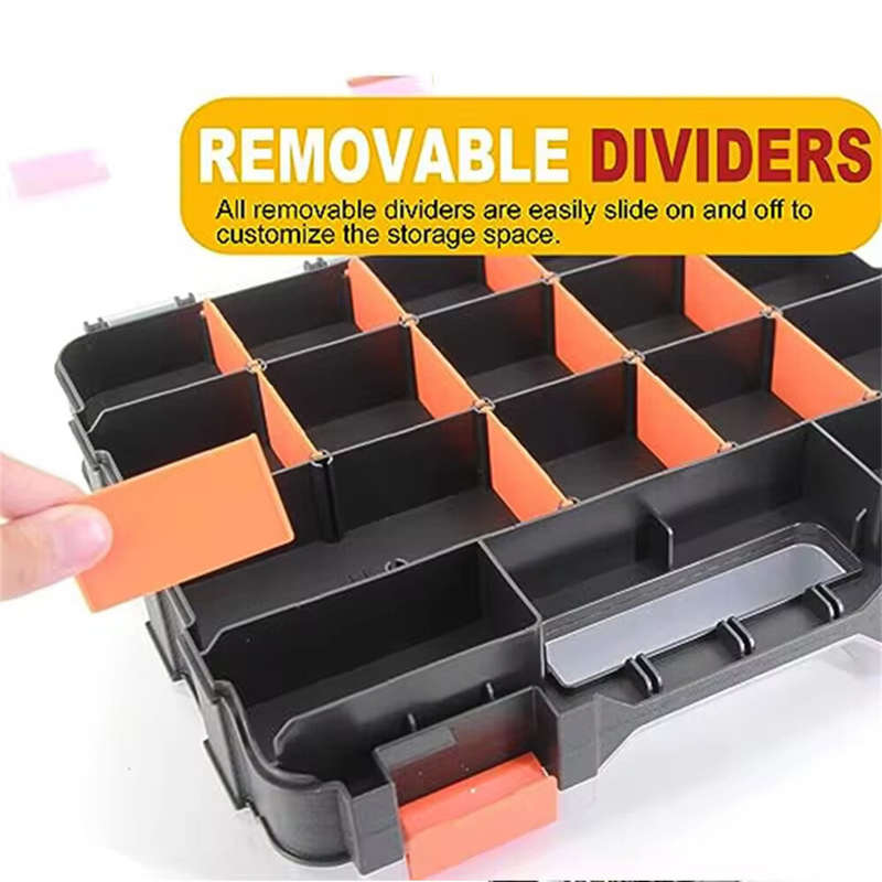 Plastic Parts Storage Box Dual-Sided High-Quality Wear-Resistant Impact-Resistant Transparent Cover