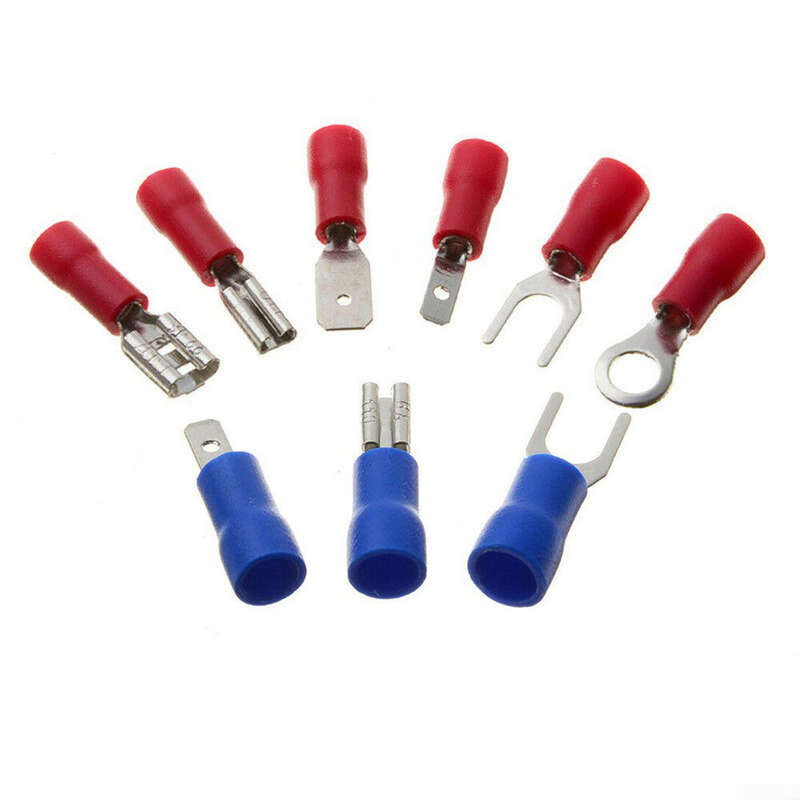 280Pcs Spade Terminals Insulated Cable Connector Electrical Wire Crimp Butt Ring Fork Set Lugs Rolle