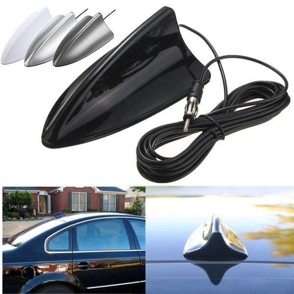 Universal Black Shark Fin Car Truck RV Radio Stereo Antenna - Black