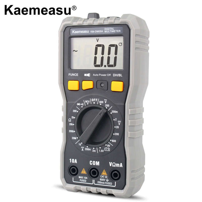 Kaemeasu KM-DM05A Multimeter Pro Compact Digital Multimeter with LCD Display Accurate DC/AC Voltage