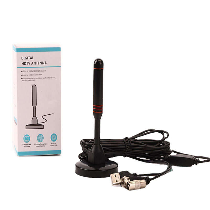 200 Miles HD Digital Indoor Amplified TV Antenna Ultra HDTV with Amplifier VHF/UHF Quick Response Ou