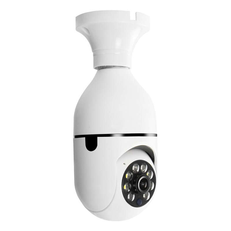 E27 Light Bulb Camera Full Color Night Vision Wireless Wifi Camera Smart Security Camera 1080P 360 R