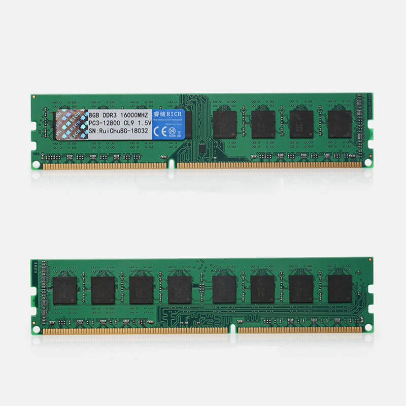RuiChu DDR3 1600MHz 8GB RAM 240pin Memory Ram Memory Stick Memory Card for Desktop PC Computer