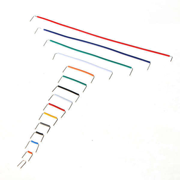 3 x 140pcs U Shape Solderless Breadboard Jumper Cable Dupont Wire Shield