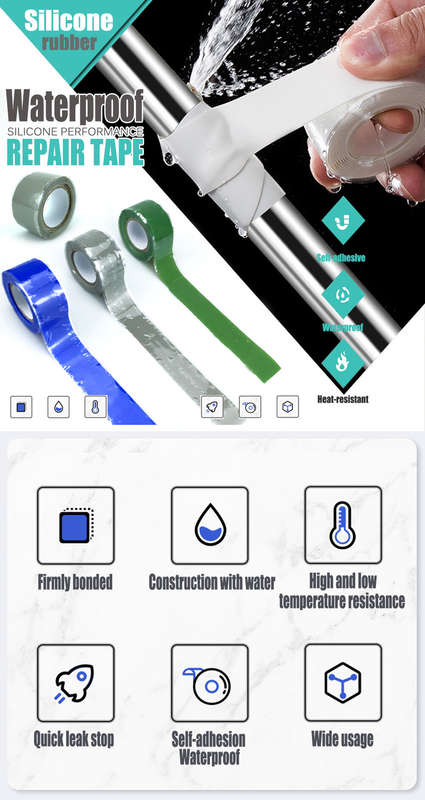 High Pressure Resistant Silicone Adhesive Tape 3M Versatile Self-Fusing Insulation Tape for Plumbing