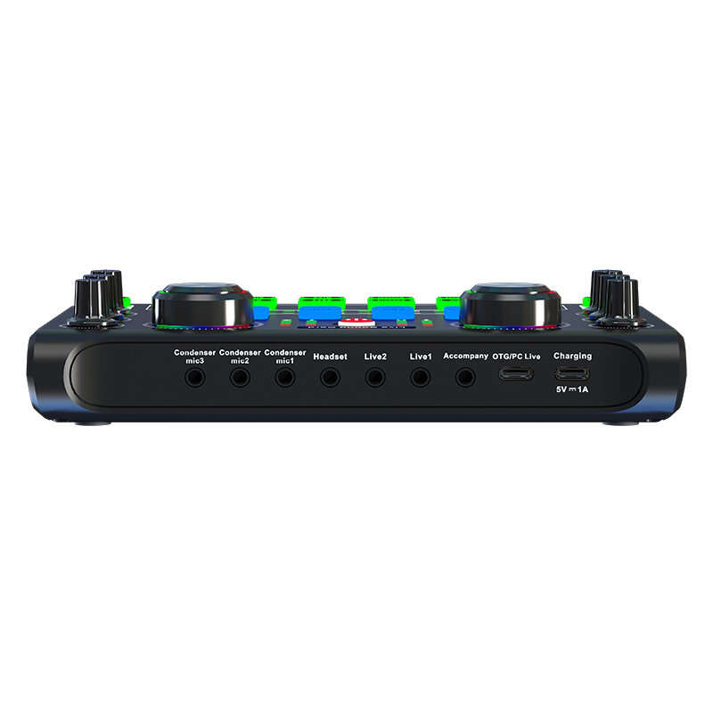 X60 Sound Card English Version Professional Sound Cards Audio Mixer for Karaoke Broadcast KTV Singin