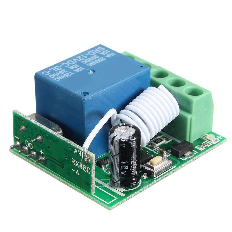 10pcs DC12V 10A 1CH 433MHz Wireless Relay RF Remote Control Switch Receiver Board