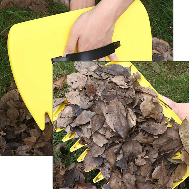 Garden and Yard Leaf Scoops Hand Rakes Large Sized Multiple Use Outdoor Leaf Clip Gardening Plastic
