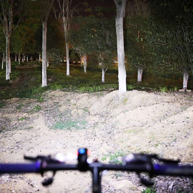 1000LM Brightness Bike Light Set 6 Light Modes 1200mAh Battery Aluminum Alloy Bicycle Front Light wi