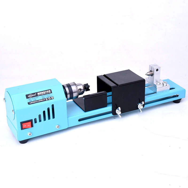 150W EU Plug Mini Wood Lathe Machine Miniature Pearl Lathe DIY Woodworking Pearl Lathe Machine Drill