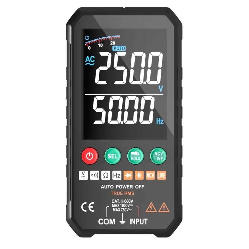 FUYI Professional 6000 Counts Digital Multimeter 1000V AC DC Voltage Meter Ohm Hz NCV Live F Duty Mu