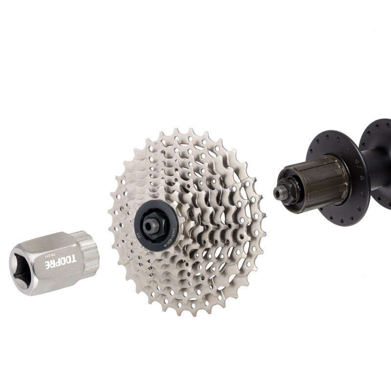 TOOPRE Bike Freewheel Remover High Carbon Steel Compatible Bicycle Spinning Cartridge Removal Tool S