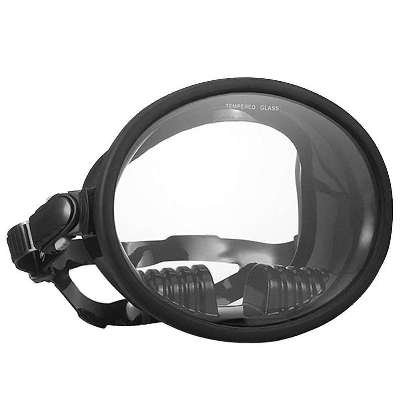 WAVE 180 Wide View Scuba Diving Goggles Big Frame Wateght and -Fog Lens for Vision Underwater Snorke