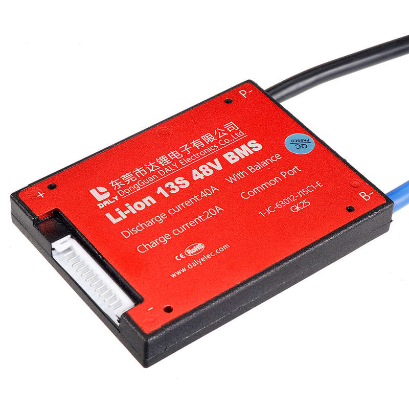 DALY BMS DL13S 13S 48V BMS Battery Protection Board 15A 20A 30A 40A 50A 60A Waterproof BMS for Recha