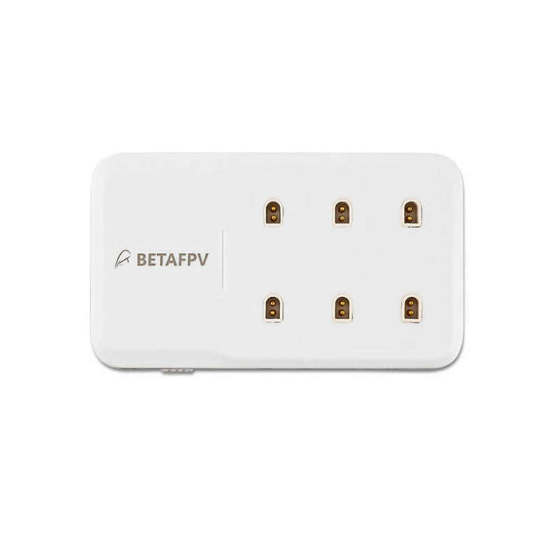 BETAFPV 6 Ports 1S Battery Charger 5-12V Input Type C 1A for 1S BT2.0 PH2.0 Lipo Battery