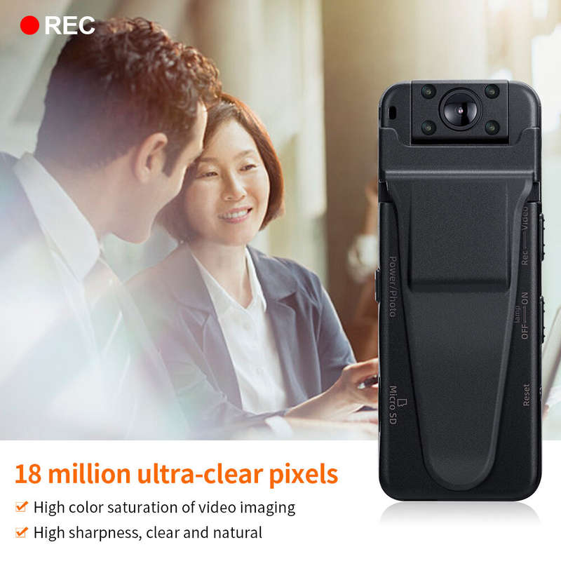 HD 1080P Z7 Mini Compact DV Camera Wearable Digital Body DVR Cam Motion Detection Loop Recording Vid