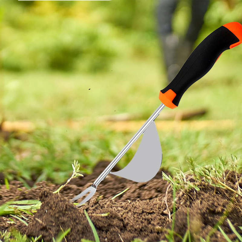 Stainless Steel Manual Weeding Machine with Ergonomic Handle Portable Lightweight Weed Puller for Ea