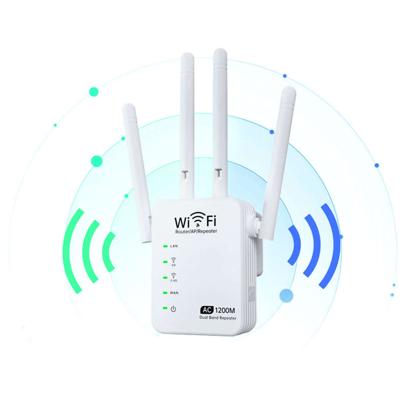 1200Mbps Repeater Wifi Amplifier 5G/2.4ghz Gigabit Router Extender Booster Repeater WiFi Range Exten