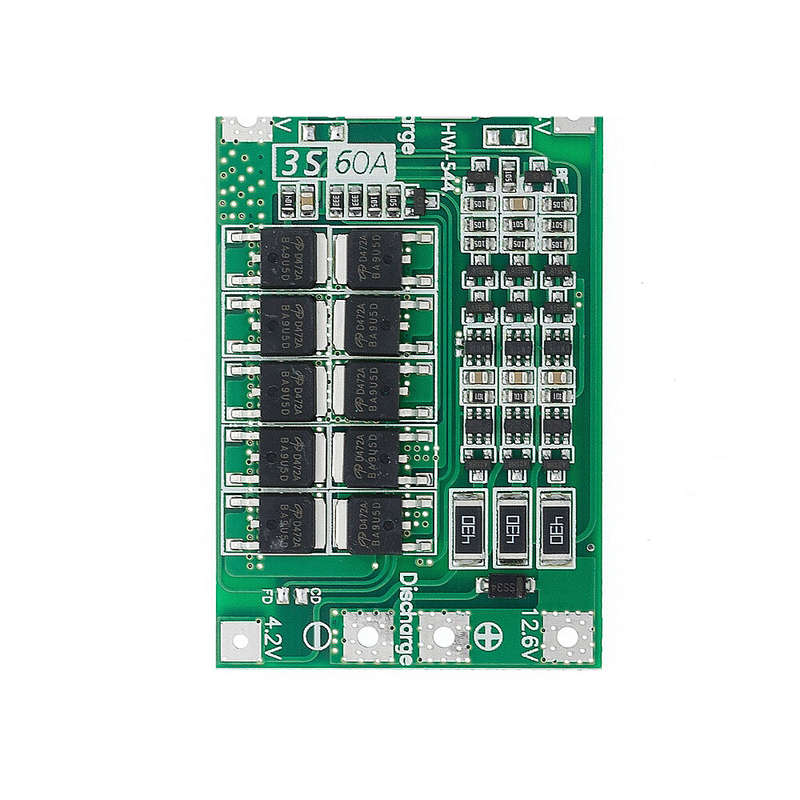 3S 60A Li-ion Lithium Battery 18650 Charger PCB BMS Protection Board with Balanace for Drill Motor 1