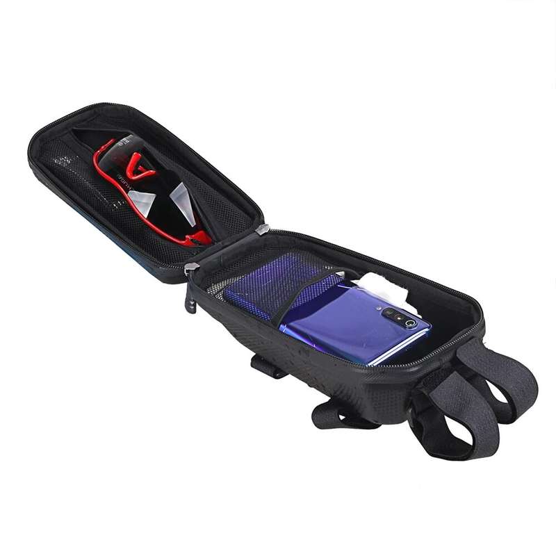 Frame Scooter Hanging Bag Folding Bike Bicycle Pouch Hard Shell Front Waterproof for Outdoor Cycle B
